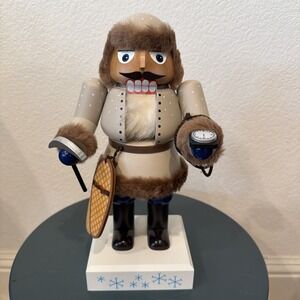 E.M. Merck Old World Christmas North Pole Explorerer Nutcracker KWO Germany Sign